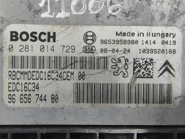 ECU de motor Citroen C4 1.6 HDI 2008, Ref: 11006-K3C12