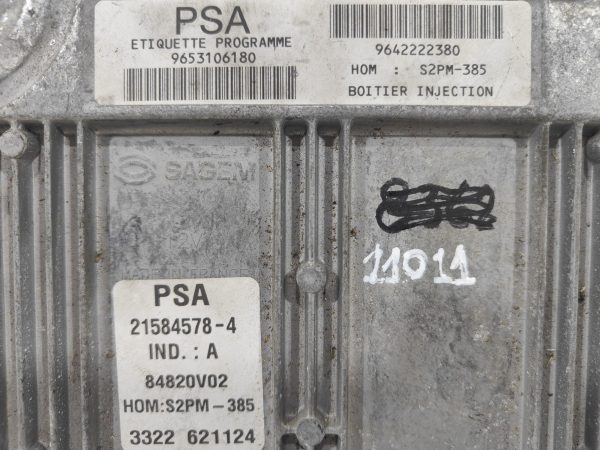 ECU de motor Peugeot Citroen 1.4 8V KFV TU3JP 73CV , Ref: 11011-K3C12