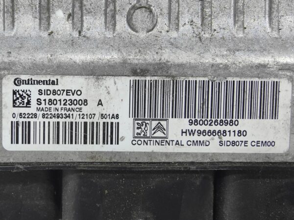 ECU de motor Peugeot 308 1.6 HDI , Ref: 11026-K3C11