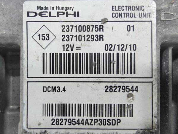 ECU de motor NISSAN - Renault 1.5 DCI , Ref: 11035-K3C10