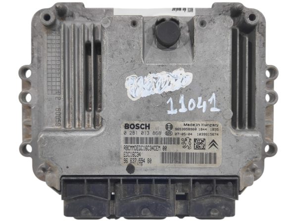 ECU de motor Peugeot 207 1.6 HDI 2007, Ref: 11041-K3C10