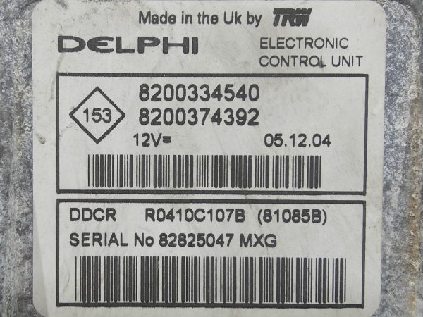 ECU de motor NISSAN - Renault ALMERA II 1.5 DCI 82HP 2005, Ref: 11049-K3C10