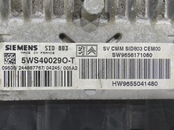 ECU de motor Peugeot 307 2.0 HDI , Ref: 11052-K3C9