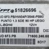 ECU de motor Fiat PUNTO 1.3 JTD 90HP , Ref: 11053-K3C9