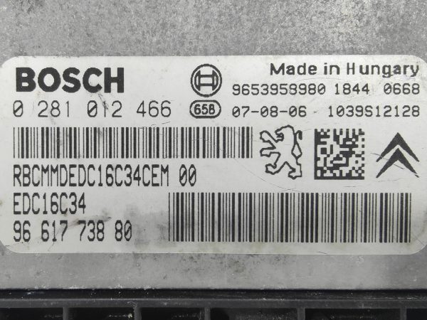 11058-2 ECU de motor Citroen XSARA PICASSO 2007, Ref: 11058-K3C9
