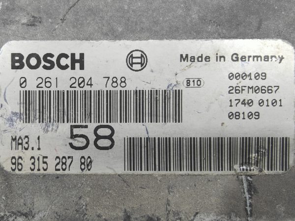 11066-2 ECU de motor Peugeot Citroen 1.1i 8V 2000, Ref: 11066-K3C9