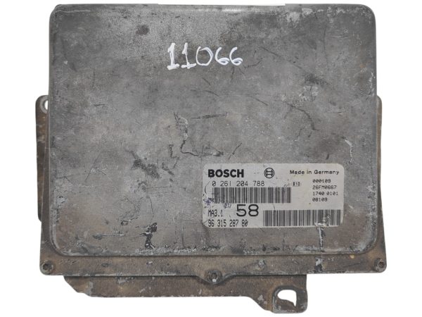 11066 ECU de motor Peugeot Citroen 1.1i 8V 2000, Ref: 11066-K3C9