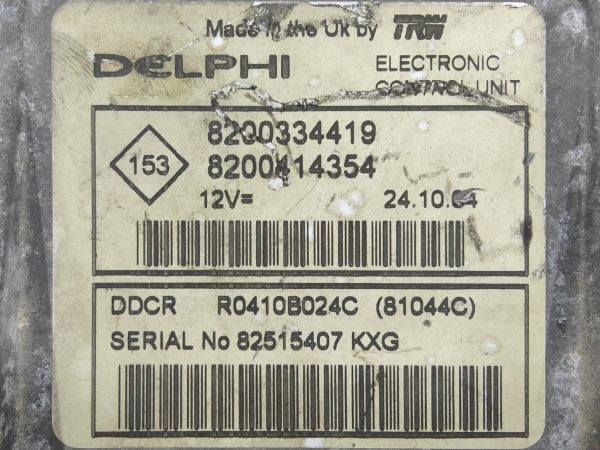 ECU de motor Renault MEGANE II 1.5 DCI 100HP , Ref: 11081-K3C6