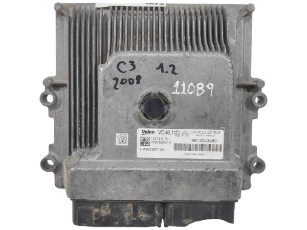 ECU de motor Citroen / Peugeot 1.2 12V HNZ HN01 EB2DT THP/ 110PK , Ref: 11089-K3C6