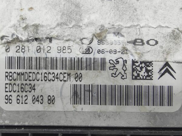 ECU de motor Citroen C4 1.6 HDI 2006, Ref: 11094-K3C6