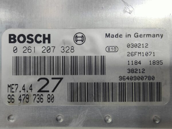 ECU de motor Peugeot 307 1.6 16V 2003, Ref: 11117-K3C5