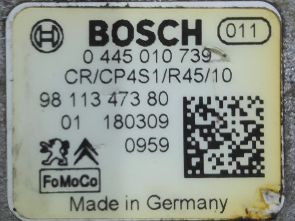 Bomba de inyeccion diesel Peugeot Citroen 1.6 8v HDI 2018, Ref: 11188-K2C
