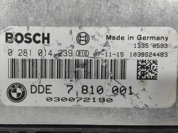 8171-2 ECU de motor BMW E87 118D 143CV 2007, Ref: 8171-K3C6